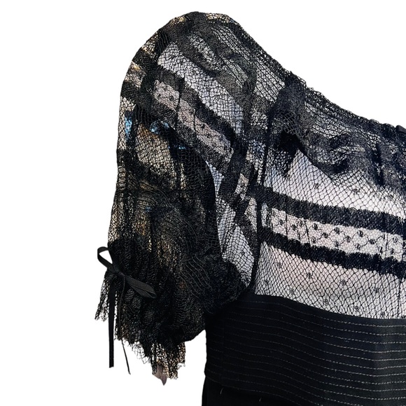 Colette Dinnigan Authentic Lace Black Dress Size XS Garment Made in Australia - Picture 7 of 15